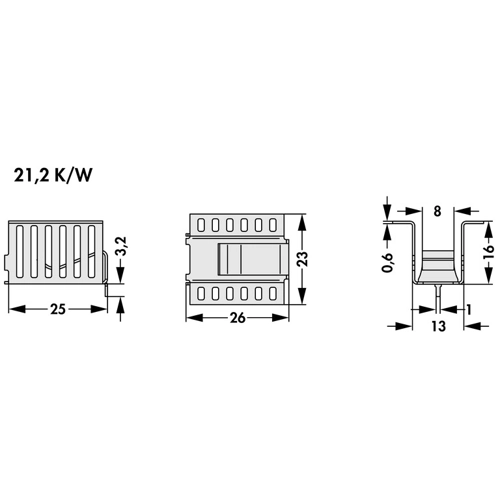 FK 270 MI 220 H Fischer Elektronik Kühlkörper Bild 2