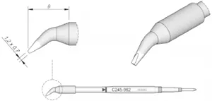C245962 JBC Lötspitzen, Entlötspitzen und Heißluftdüsen