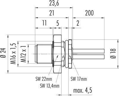 09 0631 320 04 binder Sensor-Aktor Kabel Bild 2