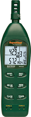 RH350 Extech Thermometer, Anzeigegeräte