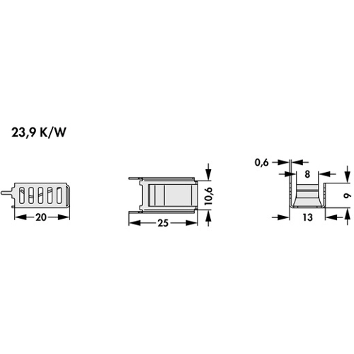 FK 259 MI 220 V Fischer Elektronik Kühlkörper Bild 2