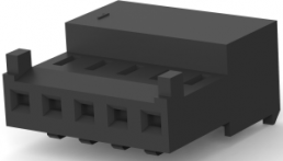 Buchsengehäuse, 5-polig, RM 2.54 mm, abgewinkelt, schwarz, 3-644083-5