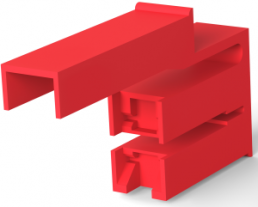 Isoliergehäuse für 4,75 mm, 3-polig, Nylon, UL 94V-2, rot, 520212-2