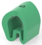 PVC Kabelmarkierer, Aufdruck "5", (L) 4.5 mm, max. Bündel-Ø 4.7 mm, grün, EC5476-000