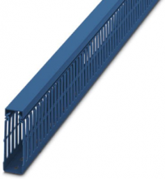 Verdrahtungskanal, (L x B x H) 2000 x 80 x 25 mm, PVC, blau, 3240317