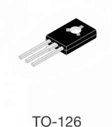 Bipolartransistor, PNP, 3 A, 45 V, THT, TO-126, BD132