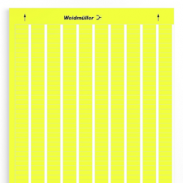 Polyester Laser-Etikett, (L x B) 17 x 6 mm, gelb, DIN-A4-Bogen mit 4400 Stk