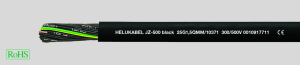 PVC Steuerleitung JZ-500 black 3 x 1,5 mm², AWG 16, ungeschirmt, schwarz