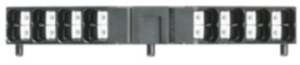 Rangierverteilerklemme, Push-in-Anschluss, 0,5-1,5 mm², 16-polig, 10 A, 4 kV, schwarz, 1173820000