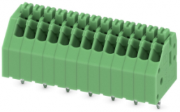 Leiterplattenklemme, 13-polig, RM 2.5 mm, 0,14-0,5 mm², 2 A, Federklemmanschluss, grün, 1990119