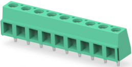 Leiterplattenklemme, 9-polig, RM 5.08 mm, 0,05-1,3 mm², 13.5 A, Käfigklemme, grün, 282837-9