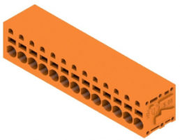 Leiterplattenklemme, 13-polig, RM 5.08 mm, 0,12-2,5 mm², 20 A, Federklemmanschluss, orange, 1331070000