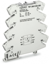 Elektronischer Schutzschalter, 1-polig, 2 A, 500 V, (B x H x T) 6 x 97.8 x 94 mm, DIN-Schiene, 787-2861/200-000