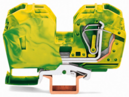 2-Leiter-Schutzleiterklemme, Federklemmanschluss, 6,0-35 mm², 1-polig, 125 A, 8 kV, gelb/grün, 285-637
