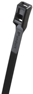 Kabelbinder, lösbar, Nylon, (L x B) 367 x 8.9 mm, Bündel-Ø 10 bis 100 mm, schwarz, UV-beständig, -60 bis 85 °C