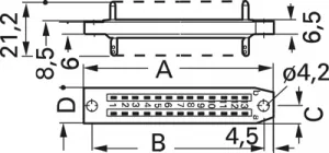 1-1393726-6 AMP DIN Messerleisten, DIN Federleisten