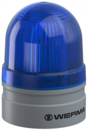 LED-Aufbauleuchte TwinFLASH, Ø 62 mm, blau, 115-230 VAC, IP66