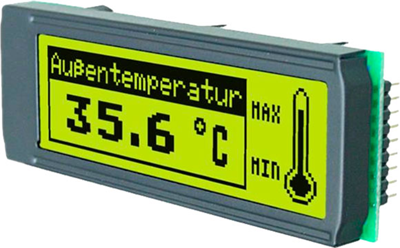 EA DIP122-5HNLED DISPLAY VISIONS LCD-Module