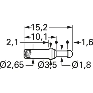5110/S-C-1.5NE-AU-2.3 C PTR Prüfstifte