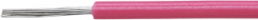 PVC-Schaltlitze, hochflexibel, LiYv, 0,14 mm², AWG 26, rosa, Außen-Ø 1,1 mm