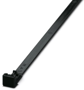 Kabelbinder, lösbar, Polyamid, (L x B) 250 x 7.5 mm, Bündel-Ø 6 bis 65 mm, schwarz, -40 bis 80 °C