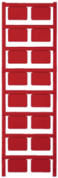 Polyamid Gerätemarkierer, (L x B) 27 x 18 mm, rot, 80 Stk