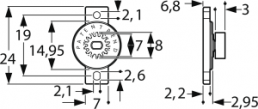 Rotationsdämpfer, 2,20 Ncm, ±0,35, orange, 171 11 220
