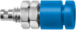2 mm Buchse, Lötanschluss, Einbau-Ø 5.1 mm, blau, IBU 2011 NI / BL