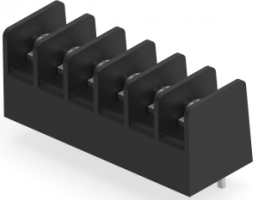 Leiterplattenklemme, 6-polig, 0,05-1,3 mm², 10 A, Schraubanschluss, schwarz, 1546657-6