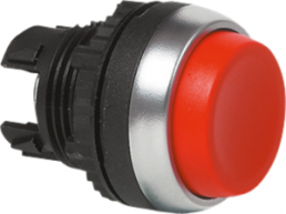 Drucktaster, unbeleuchtet, tastend, Bund rund, rot, Einbau-Ø 22 mm, L21AB01