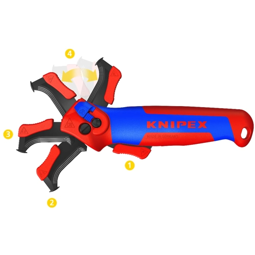 16 50 145 SB Knipex Abisolierzangen, Abmantelungswerkzeuge Bild 3