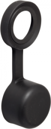 Drucktaster, unbeleuchtet, schwarz, Einbau-Ø 22 mm, ZBGP