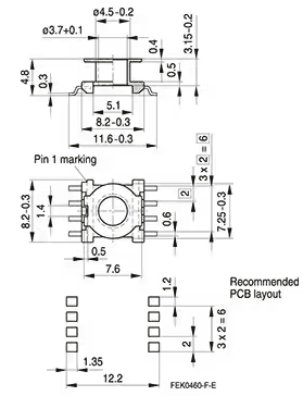 B65527B1008T001 TDK (EPCOS) Spulenkörper Bild 2