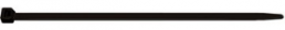 Kabelbinder, Polyamid, (L x B) 160 x 2.6 mm, Bündel-Ø 1 bis 40 mm, schwarz, UV-beständig, -40 bis 85 °C