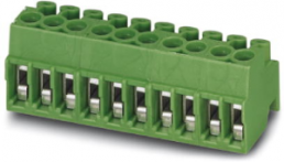 Leiterplattenklemme, 10-polig, RM 3.5 mm, 0,2-1,5 mm², 6 A, Schraubanschluss, grün, 1984549