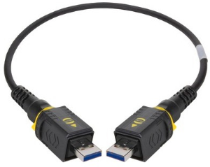 USB 3.0 Verbindungskabel, PushPull (V4) Typ A auf PushPull (V4) Typ A, 1.5 m, schwarz
