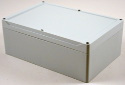 Polycarbonat Gehäuse, (L x B x H) 240 x 160 x 90 mm, lichtgrau (RAL 7035), IP66, 1555VA2GY
