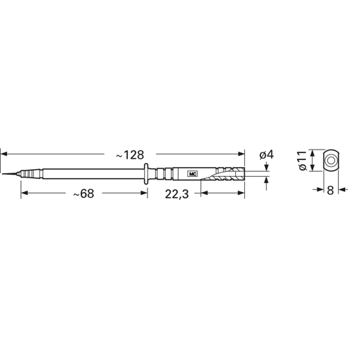 24.0238-22 Stäubli Electrical Connectors Prüfspitzen, Tastköpfe Bild 2
