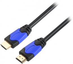 HighSpeed HDMI Kabel w. Ethernet, Premium Certif.,4K60Hz A-A St-St, 3m, sc
