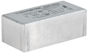 AC Filter, 50 bis 60 Hz, 10 A, 250 VAC, 820 µH, Leiterplattenanschluss, 5500.2109