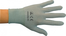 ESD-Handschuhe aus Polyesterstrickgewebe mit carb. Fasern, Größe 2XS