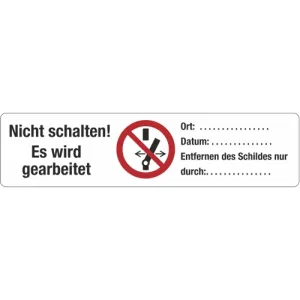 080.18-9-26X105-D Schlemmer Prüfplaketten, Schilder und Bänder