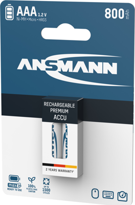 5030982 Ansmann Rundzellen-Akkus, 9V-Block-Akkus Bild 3