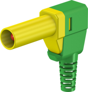 4 mm Stecker, Lötanschluss, 2,5 mm², CAT II, gelb/grün, 22.2667-20