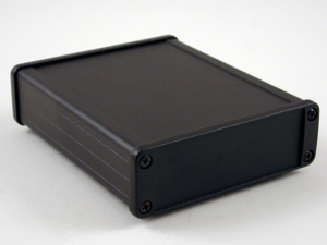 Aluminium Gehäuse, (L x B x H) 120 x 104 x 32 mm, schwarz (RAL 9005), IP65, 1457L1201BK