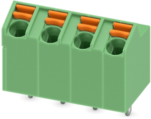Leiterplattenklemme, 4-polig, RM 5 mm, 0,2-1,5 mm², 9 A, Federklemmanschluss, grün, 1752230