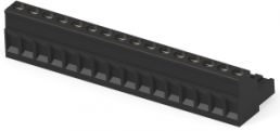 Leiterplattenklemme, 16-polig, RM 5 mm, 0,05-3 mm², 15 A, Käfigklemme, schwarz, 1-796641-6