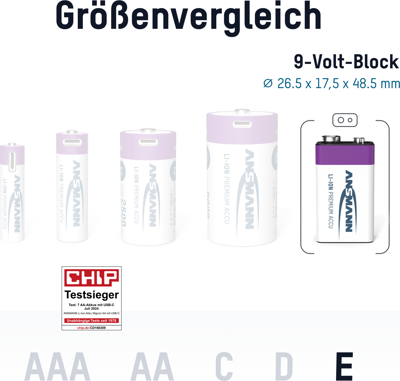 1315-0005 Ansmann Rundzellen-Akkus, 9V-Block-Akkus Bild 4