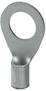 Unisolierter Ringkabelschuh, 16 mm², AWG 6, 13 mm, M12, metall
