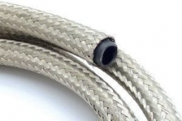 Metall-Geflechtschlauch, Innen Ø 15 mm, Bereich 14,5-30 mm, silber, -65 bis 150 °C